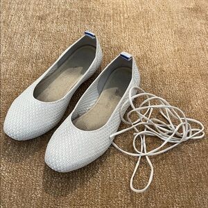 Rothy’s Lace-Up Ballerina Flats